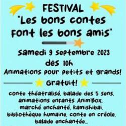 Festival "Les bons contes font les bons amis" à St Yzan-de-Soudiac - septembre 2023