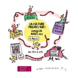 Salon du livre La culture prend l'air à Moulis en Médoc - Août 2023